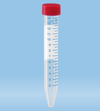 Пробирки, 15 мл, 120x17мм, РР, коническое дно, с красной резьбовой крышкой, cтерильные,  Sarstedt AG 62.554.502 - фото 6100