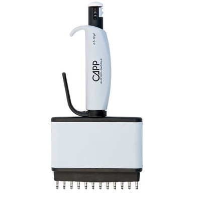 Пипетка механическая 12-канальная CAPP Aero Multi 96, переменного объема 10-100 мкл C100-12