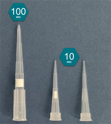 Наконечник нестерильный с фильтром 10 мкл, в штативе, БайкалМедПласт, Россия 1828