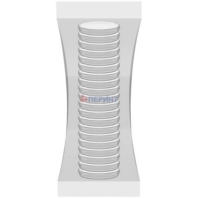 Чашка Петри 60 мм, высота 14 мм, вентилируемые, стерильные, групповая упаковка, Перинт (Россия) ЧБН1-В-14х60 ПС ГУ