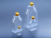 Флаконы (матрасы) культуральные, 115 см2, стенка с клеящейся пленкой, V-образное отверстие, макс. рабочий объем 100 мл, скошенное горло, крышка с гидрофобным фильтром 0,22 мкм, PS, стерильные 90653