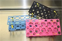 Штатив S для центрифужных пробирок, Юбилейный, голубой, 18 х 15 мл или 10 х 50 мл, PP, стерильный, автоклавируемый, ТРР (Швейцария) 88011