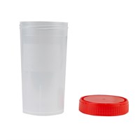 Контейнеры лабораторные для взятия проб, 250 мл, стерильные, индивидуальная упаковка, с завинчивающейся крышкой, Литопласт-Мед 12003035